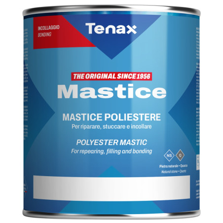 Adeziv / mastic solid colorat GRI, pt. piatra naturala si quartz - Solido 1lt + catalizator tub 45ml