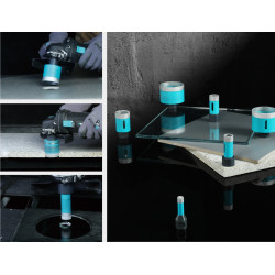 Carota diamantate pt. gresie portelanata & piatra - umpluta cu ceara, diam. 6mm PREMIUM