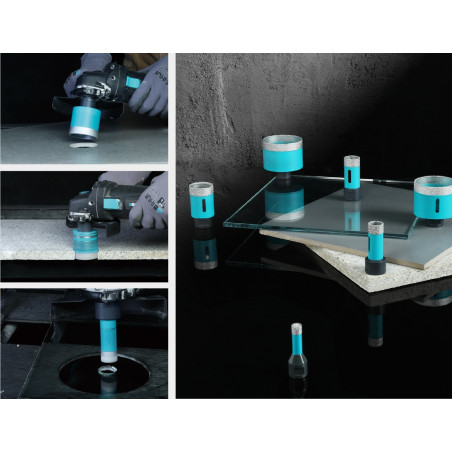 Carota diamantate pt. gresie portelanata & piatra - diam. 65mm PREMIUM