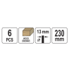 YATO Set 6 burghie elicoidale pentru lemn, 10-20 mm, lungime 230 mm