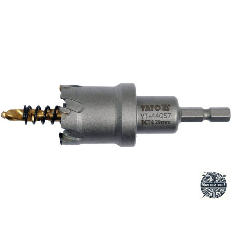 YT-44057 YATO Carota TCT pentru metal, diametru 29 mm, hex 1/4