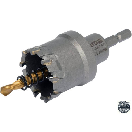 YT-44060 YATO Carota TCT pentru metal, diametru 35 mm, hex 1/4