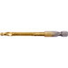 YATO Burghiu freza pentru metal 5 mm, hex 1/4, Auriu
