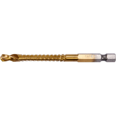 YATO Burghiu freza pentru metal 6.5 mm, hex 1/4, Auriu