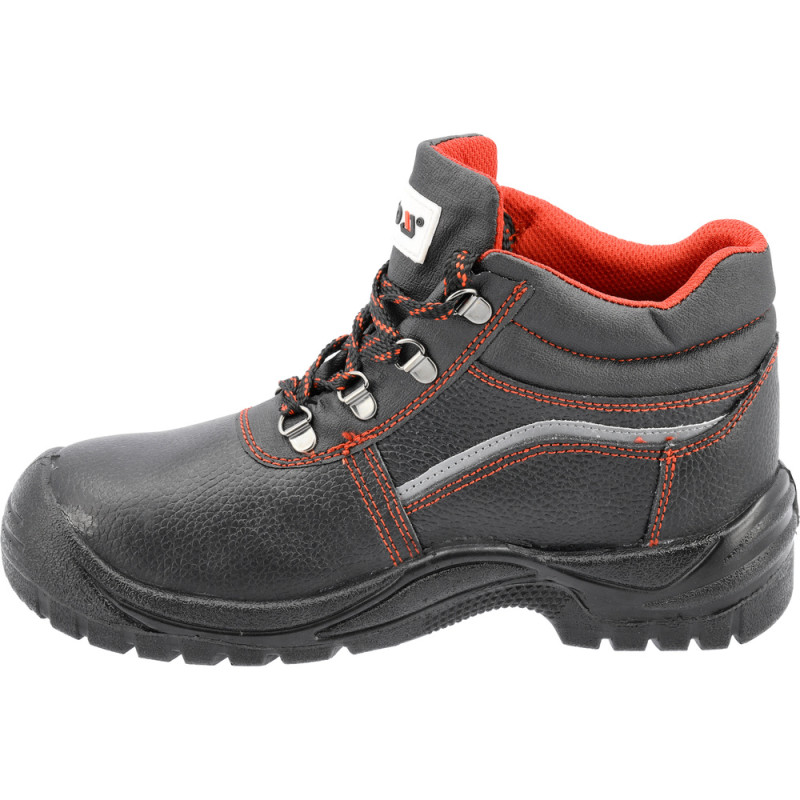 YATO Pantofi de lucru din piele naturala, Negru, marimea 39