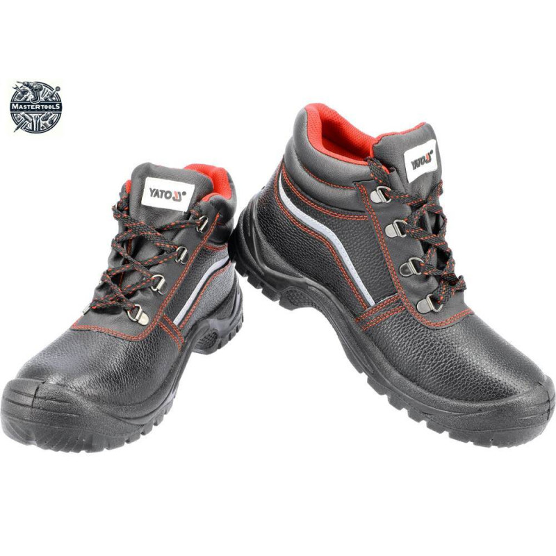 YATO Pantofi de lucru din piele naturala, Negru, marimea 41