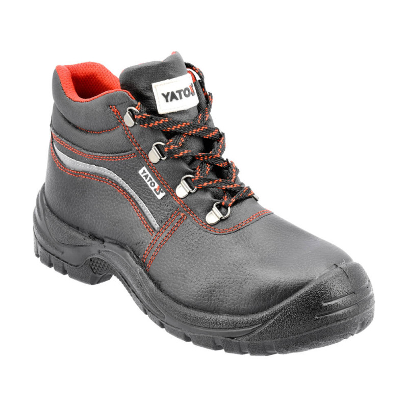 YATO Pantofi de lucru din piele naturala, Negru, marimea 41