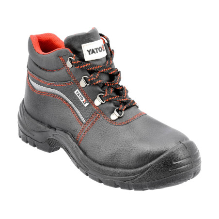 YATO Pantofi de lucru din piele naturala, Negru, marimea 41