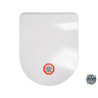 75469 FALA Capac toaleta super slim in forma de D cu soft close, alb