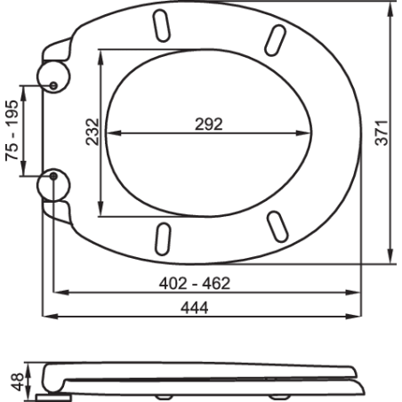 FALA Capac toaleta cu soft close, alb, 2 in 1