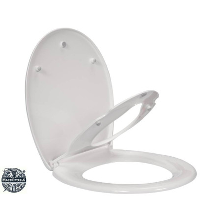 FALA Capac toaleta cu soft close, alb, 2 in 1