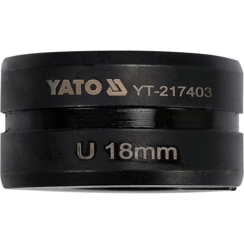 YATO Capat de presare pentru inele interschimbabile, U18 mm compatibile cu YT-21735