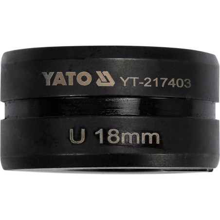 YATO Capat de presare pentru inele interschimbabile, U18 mm compatibile cu YT-21735