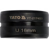 YATO Capat de presare pentru inele interschimbabile, U18 mm compatibile cu YT-21735