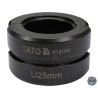 YATO Capat de presare pentru inele interschimbabile, U25 mm compatibile cu YT-21735
