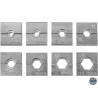 YATO Set 8 matrite interschimbabile, 10-120 mm2 pentru presa hidraulica manuala YT-22860