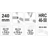 YATO Cleste pentru sertizat/decablat, lungime 240 mm
