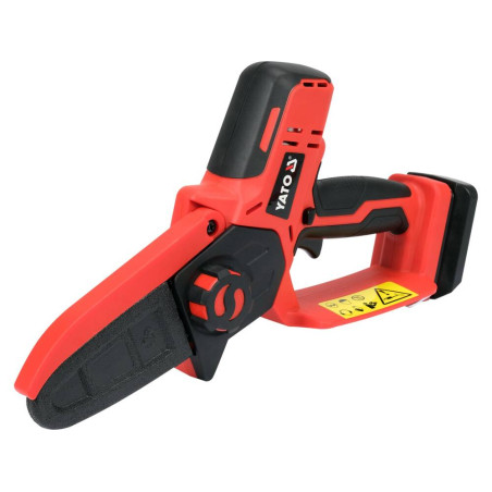 YATO Mini drujba electrica cu lant compatibila 10 cm cu acumulatr Li-Ion 18V