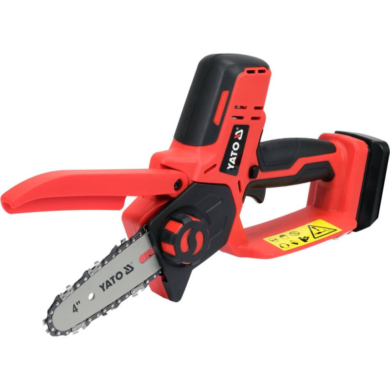 YATO Mini drujba electrica cu lant compatibila 10 cm cu acumulatr Li-Ion 18V