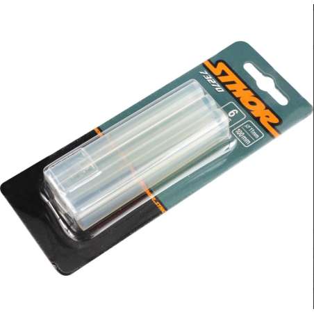 STHOR Set 6 batoane de lipici, 11 mm x 100 mm, transparent