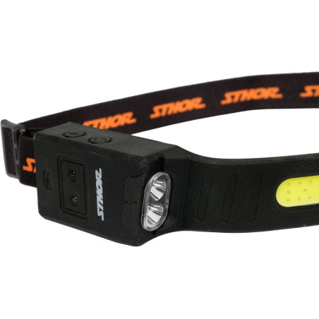 STHOR Lanterna cu LED pentru cap, 5W (COB), 3x2W (XPE)