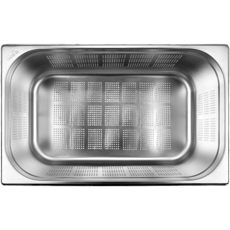 YATO GASTRO Tava gastronorm perforata, Inox, 26l,200mm,Argintiu,GN 1/1