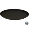 YATO GASTRO Tava servire anti-alunecare rotunda neagra, diametru 405 mm