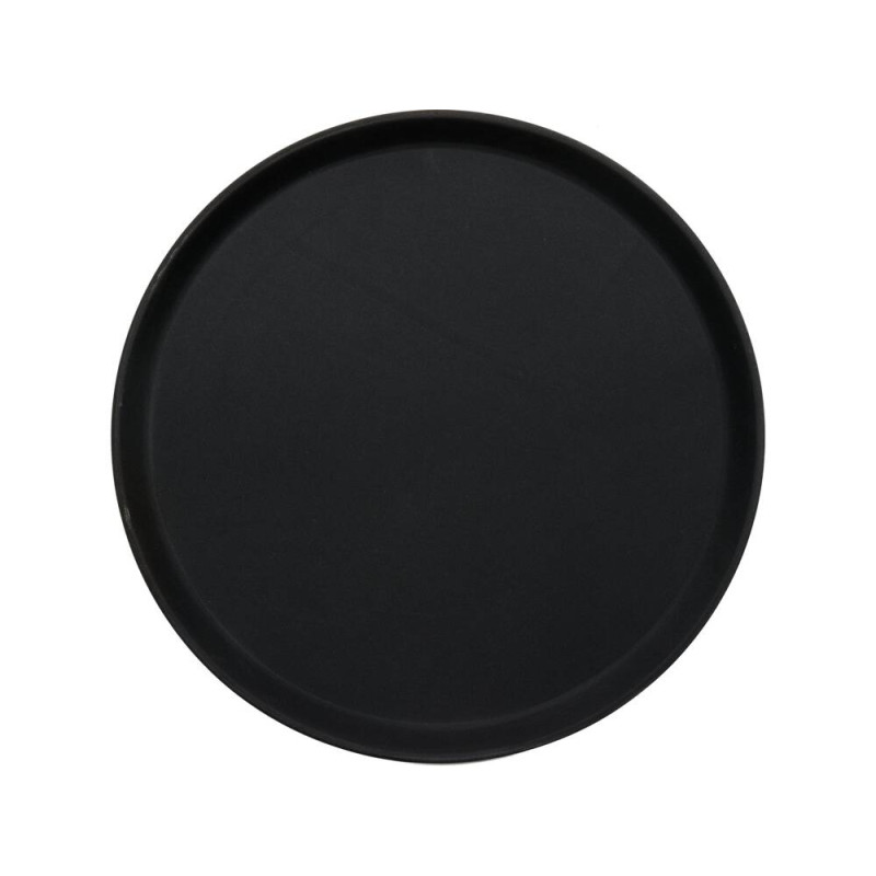 YATO GASTRO Tava servire anti-alunecare rotunda neagra, diametru 405 mm