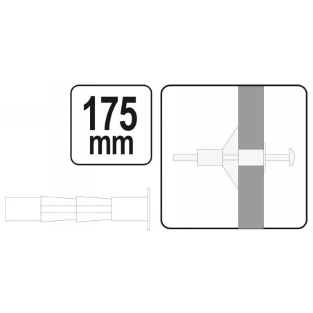 YATO Cleste pentru dibluri, lungime 175 mm