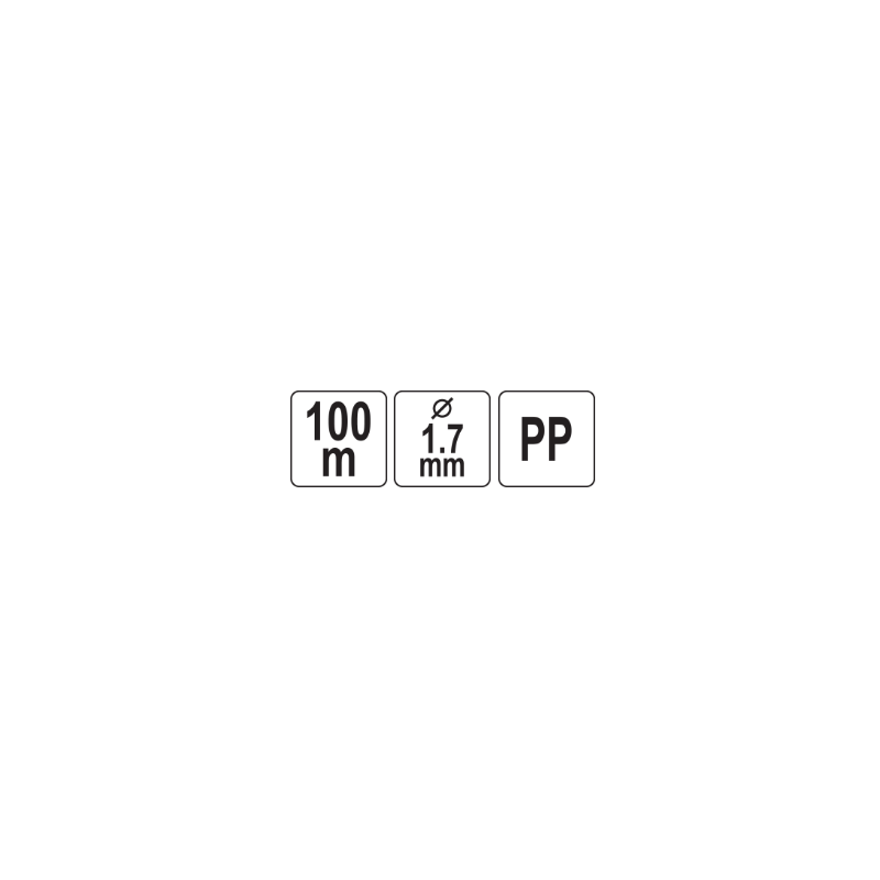 VOREL Sfoara pentru constructii din polipropilena, 1.7mm, 100m