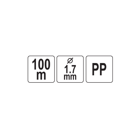 VOREL Sfoara pentru constructii din polipropilena, 1.7mm, 100m