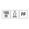 VOREL Sfoara pentru constructii din polipropilena, 1.7mm, 100m