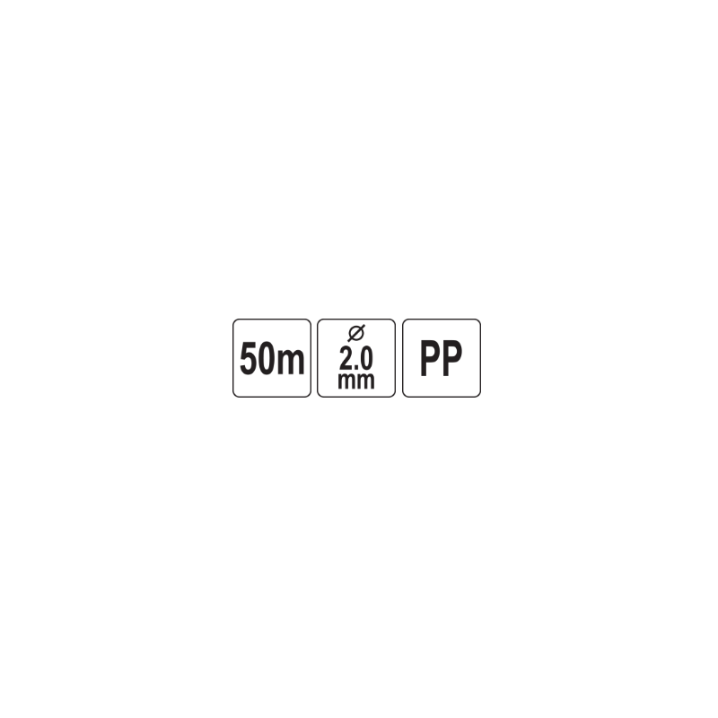 VOREL Sfoara pentru constructii din polipropilena, 2.0 mm, 50 m