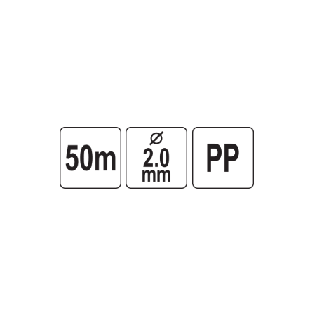 VOREL Sfoara pentru constructii din polipropilena, 2.0 mm, 50 m