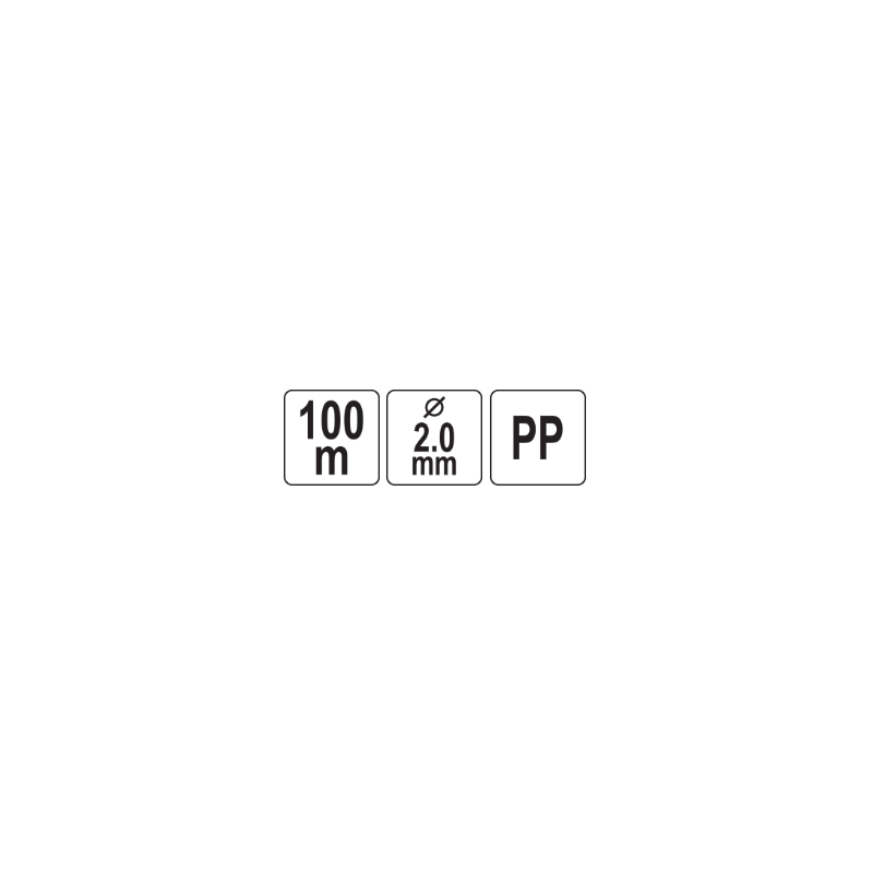 VOREL Sfoara pentru constructii din polipropilena, 2.0 mm, 100 m