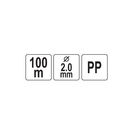 VOREL Sfoara pentru constructii din polipropilena, 2.0 mm, 100 m