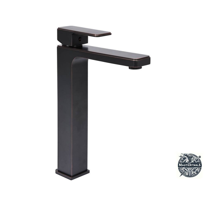 FALA Baterie lavoar inalta + accesorii Retro Black 3