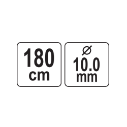 VOREL Antifurt pentru bicicleta 10 x 1800 mm, cu 2 chei