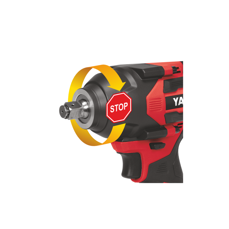 YATO Pistol de impact compatibil cu acumulator Li-Ion 18V,prindere patrat1/2