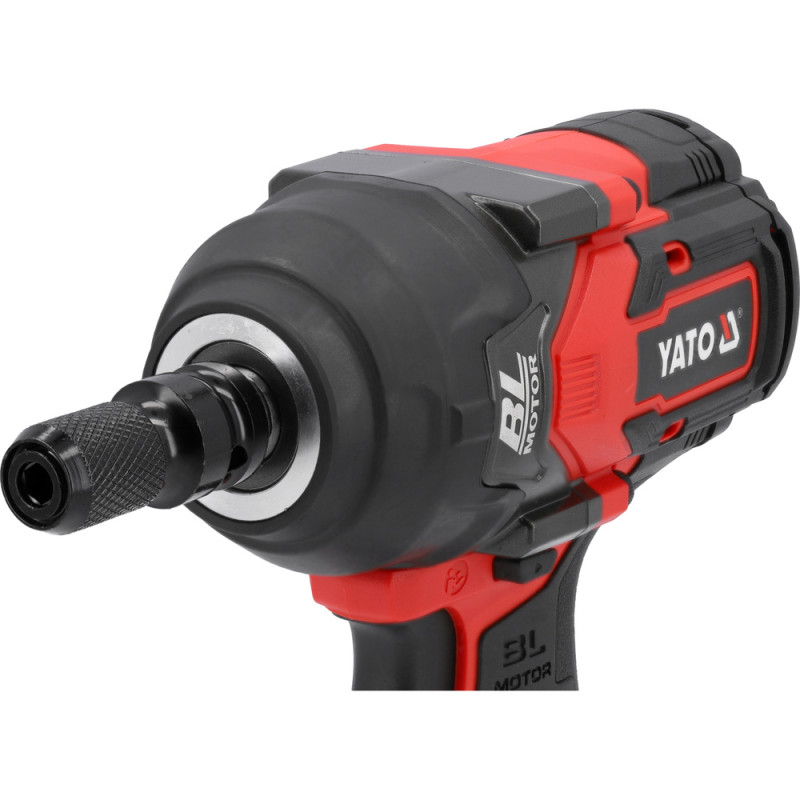 YATO Pistol de impact compatibil cu acumulator Li-Ion 18V,prindere patrat1/2