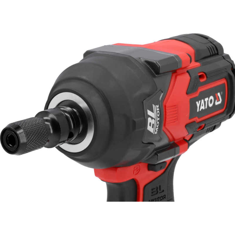 YATO Pistol de impact compatibil cu acumulator Li-Ion 18V,prindere patrat1/2