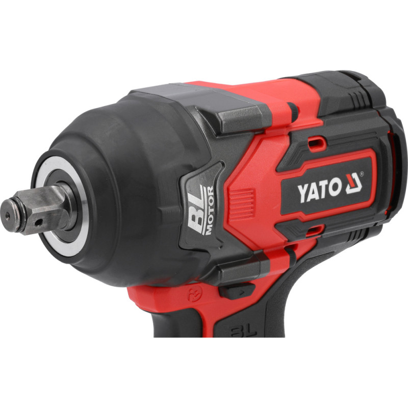 YATO Pistol de impact compatibil cu acumulator Li-Ion 18V,prindere patrat1/2