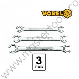 57700 VOREL Set chei pentru conducte de frana, 10x11, 12x13, 15x17 mm