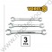 57700 VOREL Set chei pentru conducte de frana, 10x11, 12x13, 15x17 mm
