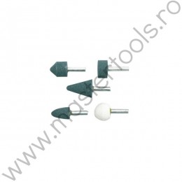 25400 VOREL Set 5 pietre abrazive, diametru tija 6 mm