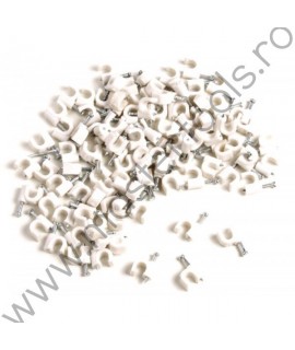 519913 Top Strong Set 70 clipsuri plastic 10mm prindere cablu pe perete
