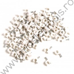 519913 Top Strong Set 70 clipsuri plastic 10mm prindere cablu pe perete
