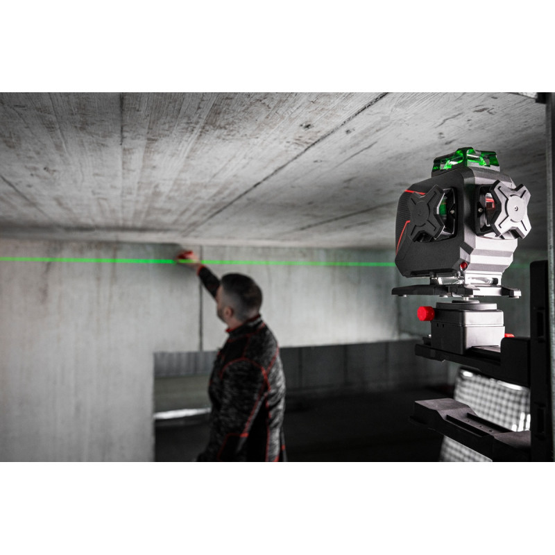 Nivela Laser Verde PLANO 4D multilinie 4x360°, 30m, Li-Ion