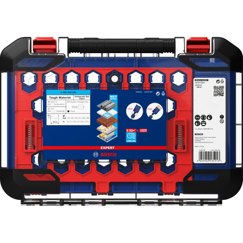 2608900445 BOSCH EXPERT Set 9 piese Tough Material,22/25/35/51/60/68 x 60 mm