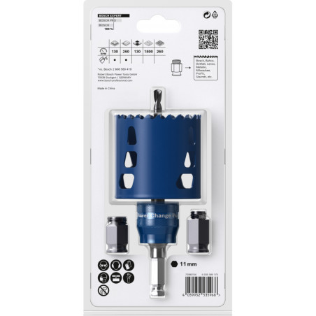 2608901911 BOSCH EXPERT Set carota 68x60 mm Tough Material cu adaptor Power Change Plus